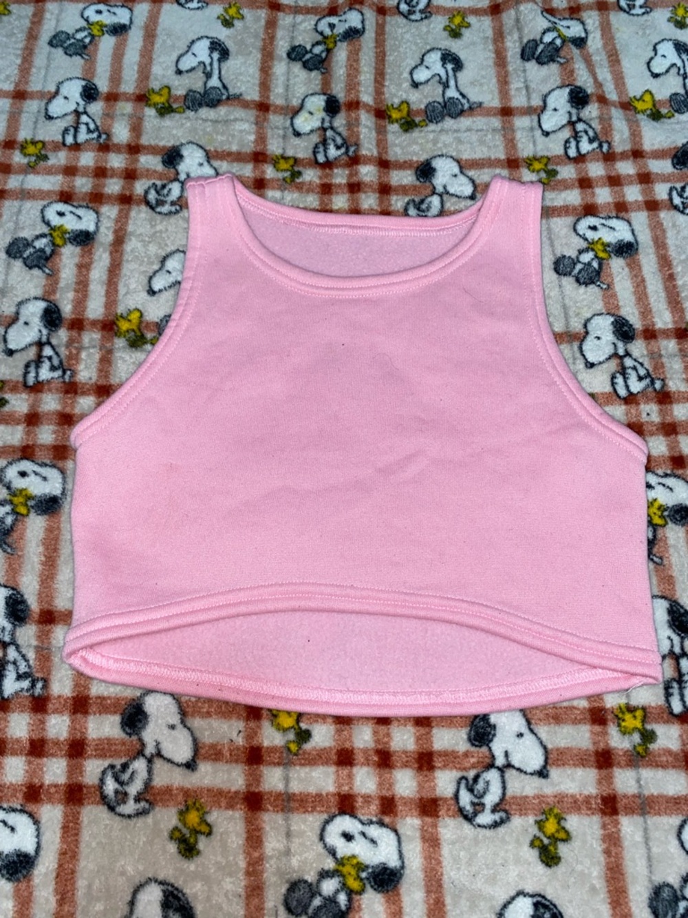 SHEIN Light Pink Sleeveless Crop Tank Top